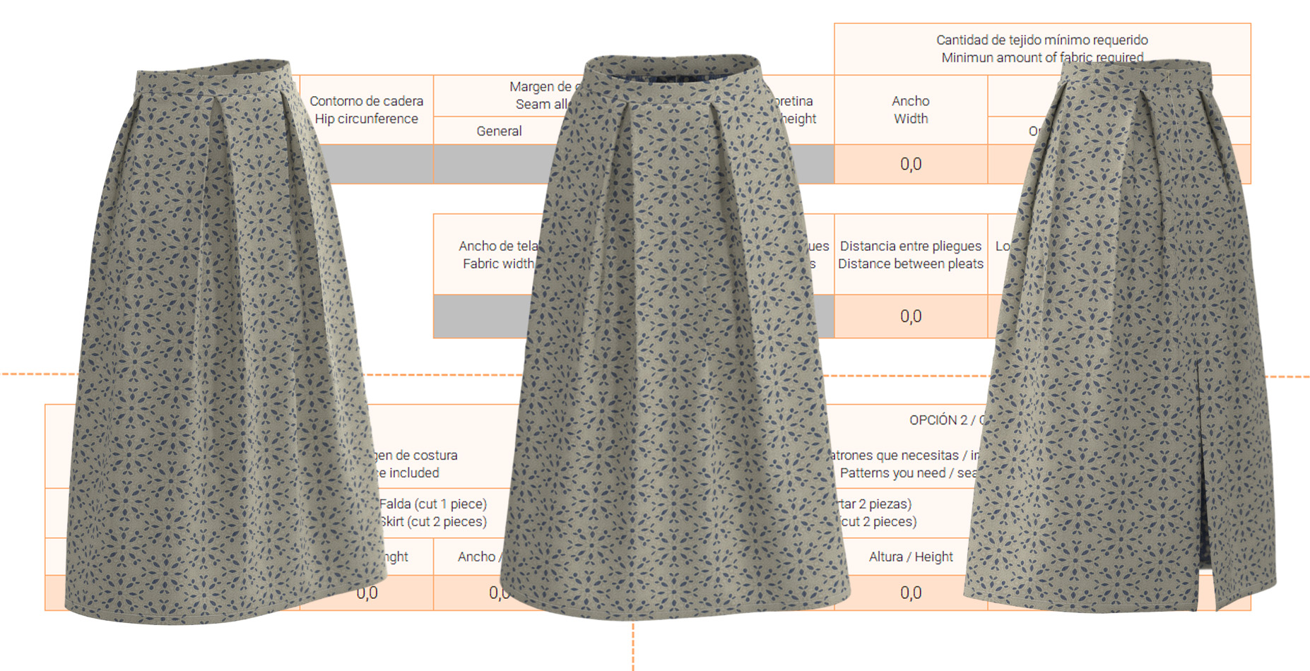 THREE PLEAT SKIRT PATTERN The Assembly Line shop